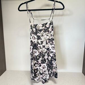 Free People Womens Strappy Open Back Floral Mini Dress - size x-small
